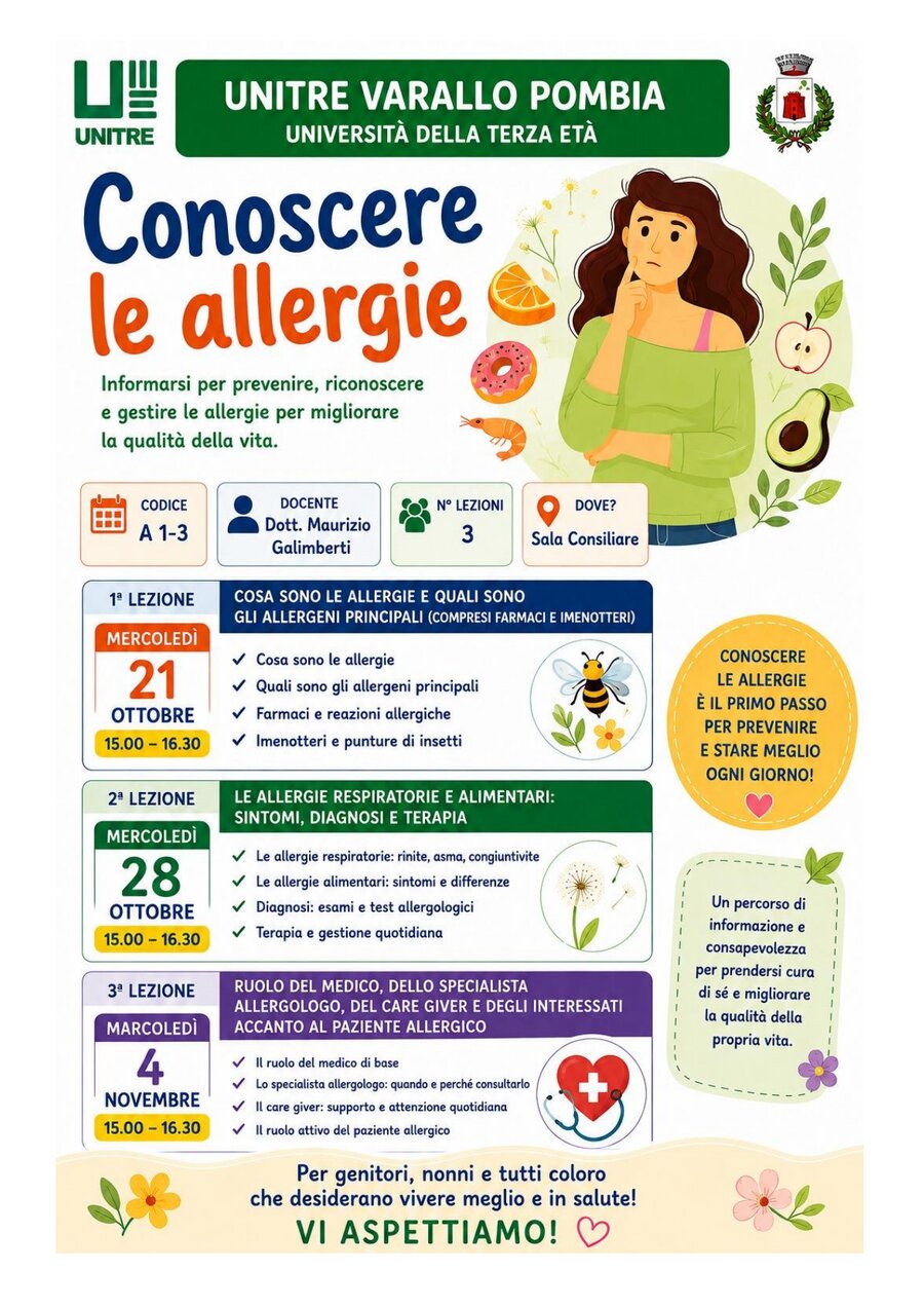 Scheda corso Conoscere le allergie