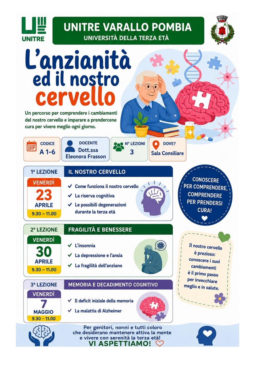 Scheda corso L'anzianità ed il nostro cervello