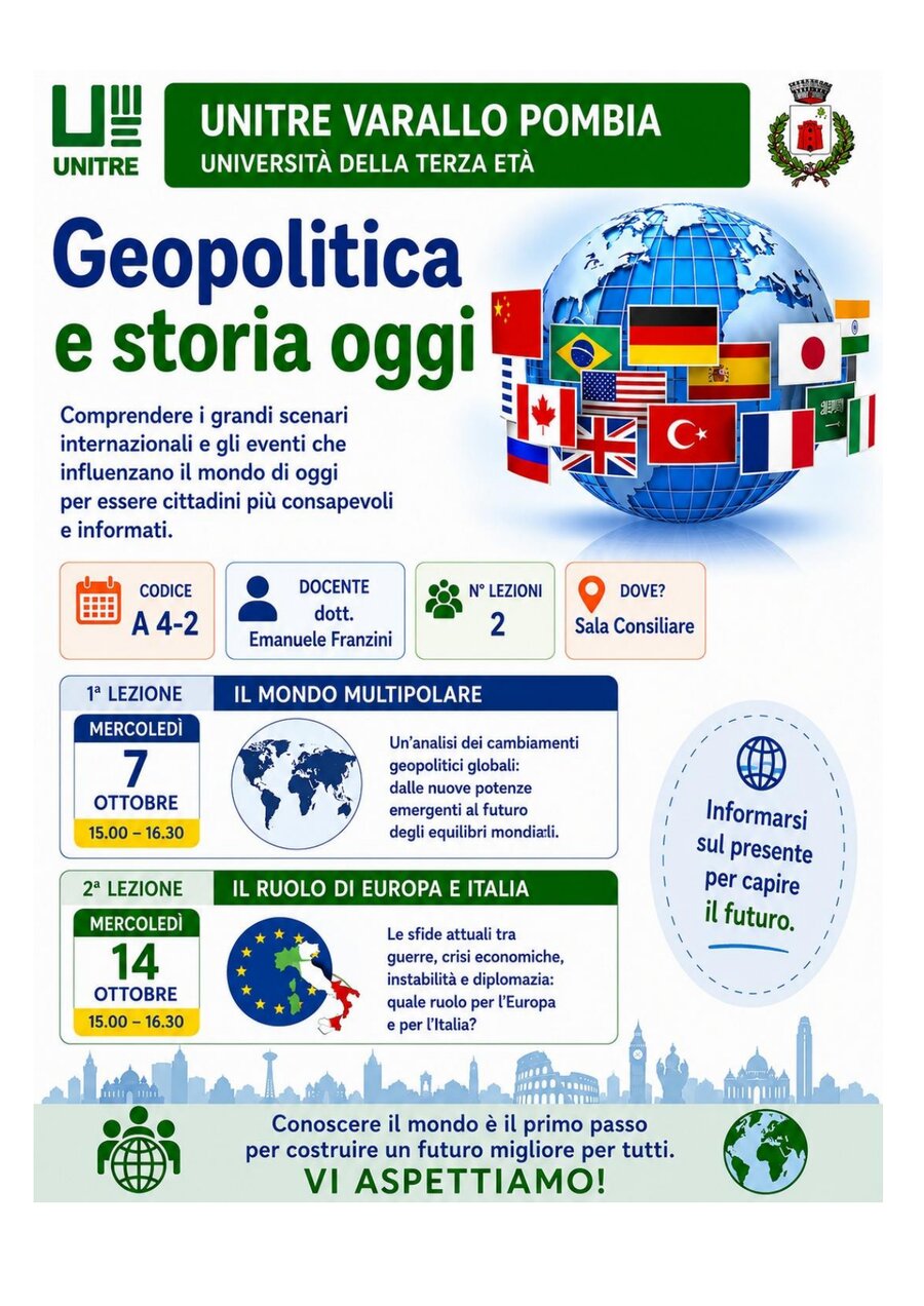 Scheda corso Geopolitica e storia oggi