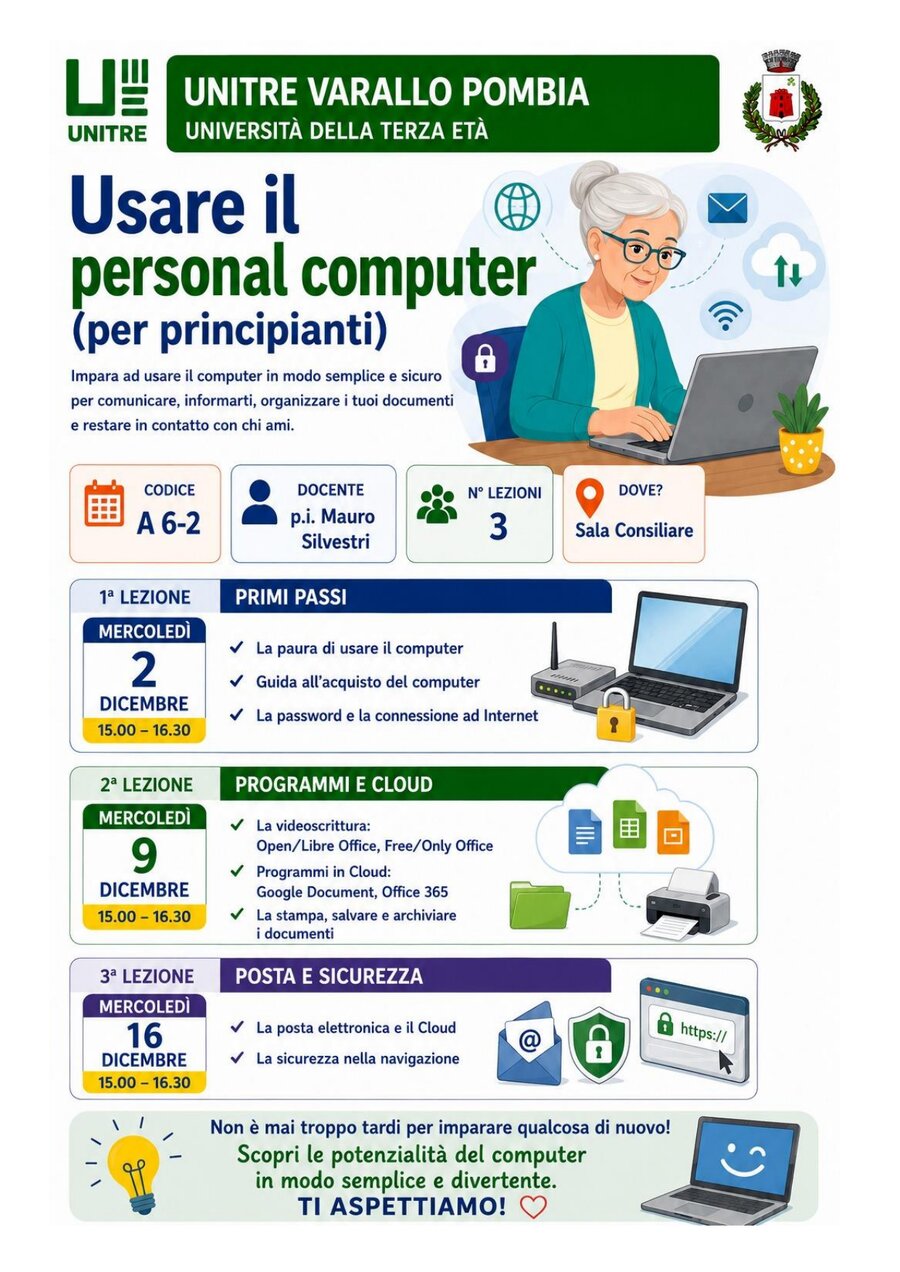 Scheda corso Usare il personal computer (per principianti)