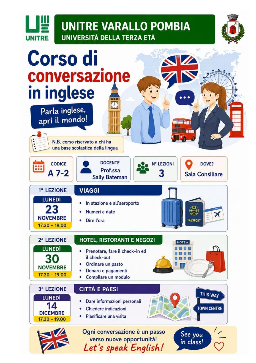 Scheda corso Corso di conversazione in inglese