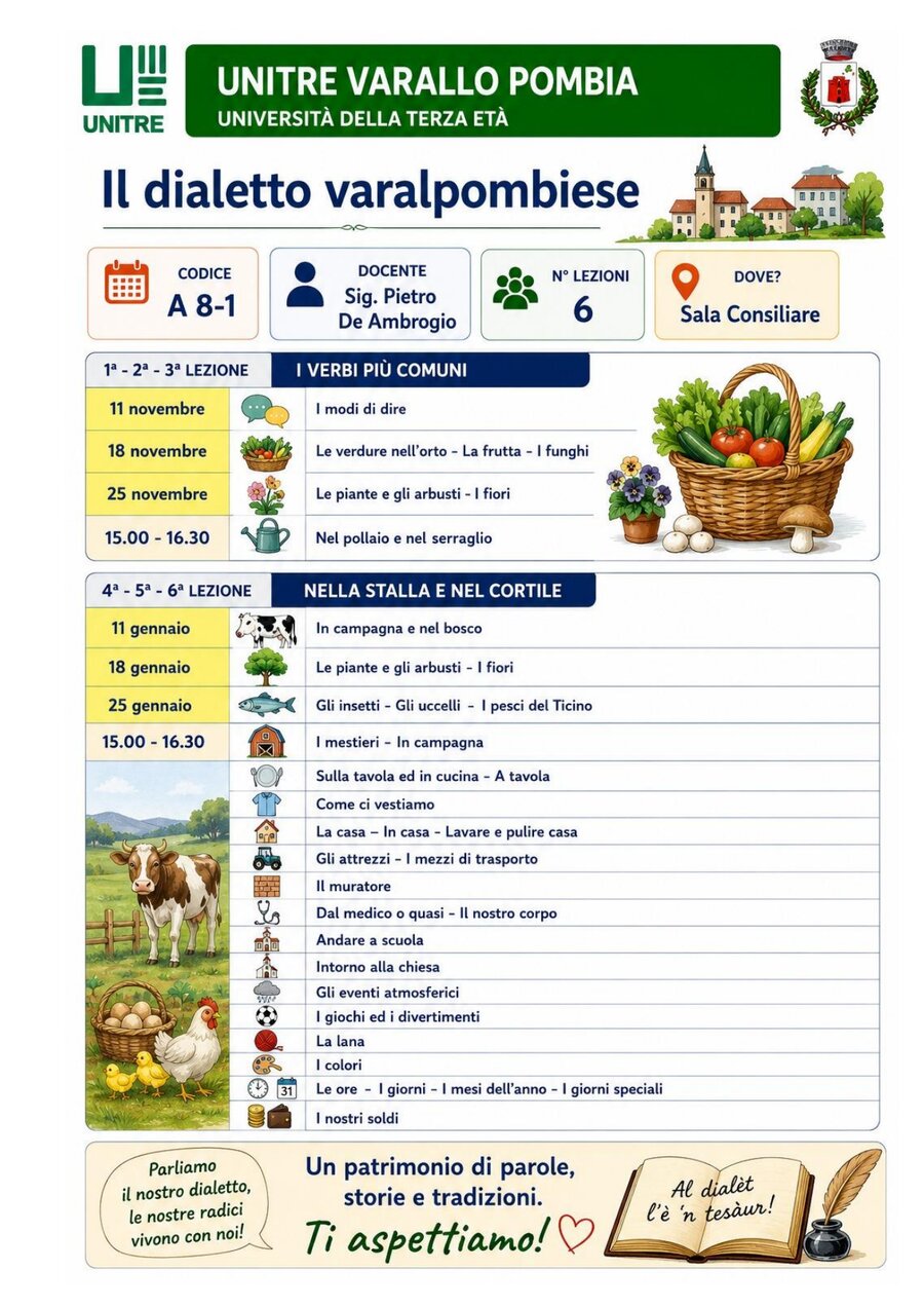 Scheda corso Il dialetto varalpombiese