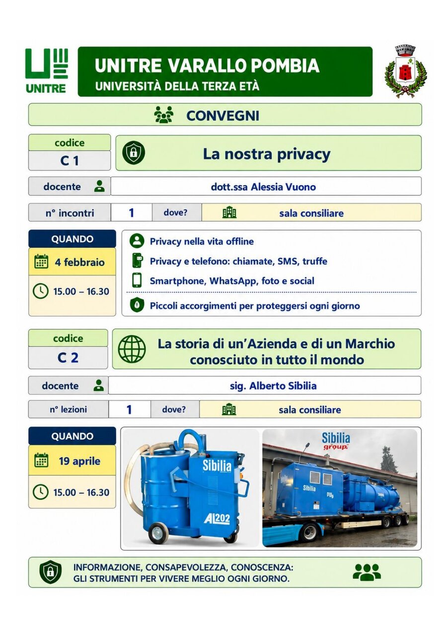 Scheda corso La nostra privacy